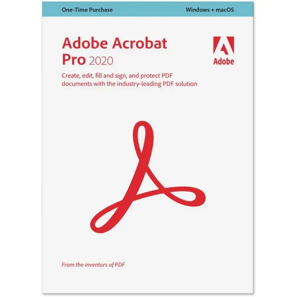 Adobe Acrobat Pro 2020 – PDF Editor for Windows and Mac with Lifetime License