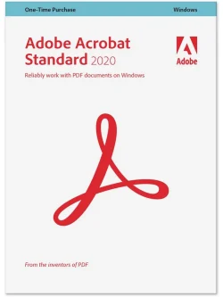 Adobe Acrobat Standard 2020 – PDF Editing Software for Windows with Lifetime License